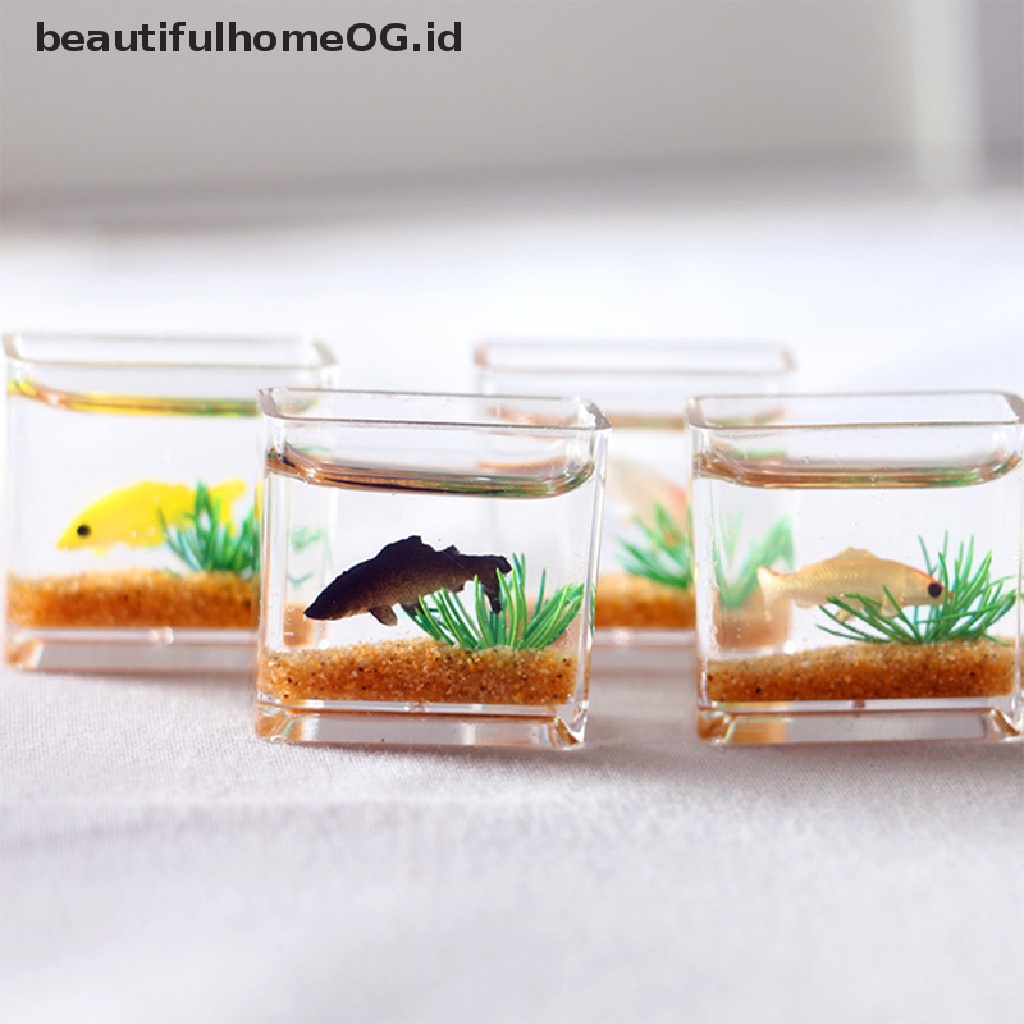 Miniatur Akuarium Ikan Bahan Kaca Untuk Rumah Boneka