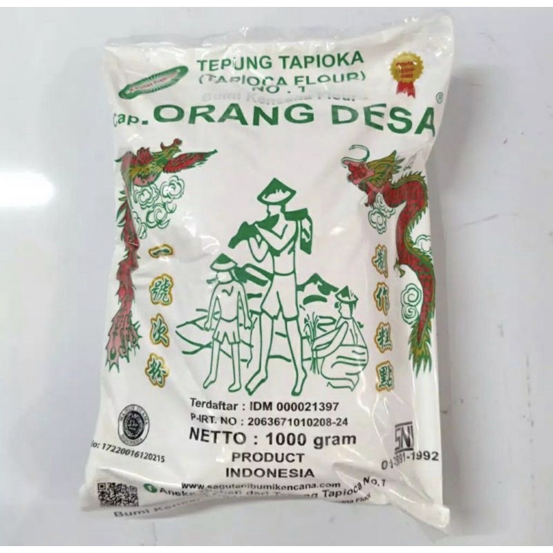 

Tepung sagu cap tani bumi kencana orang desa tapioca tapioka flour 1kg