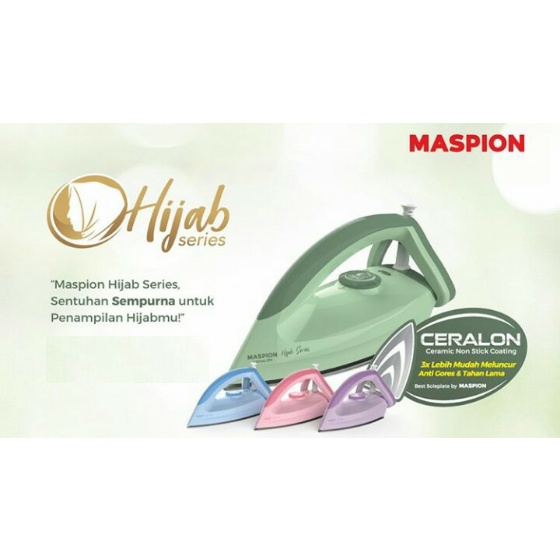 SETRIKA MASPION - SETRIKA PAKAIAN - GOSOKAN BAJU MASPION - HA 365 HIJAB SERIES - MASPION ORI