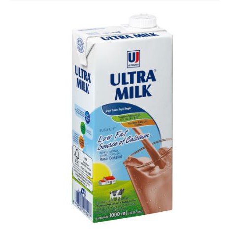 

Ultra Milk Susu UHT Low Fat Rasa Coklat 1000 ml