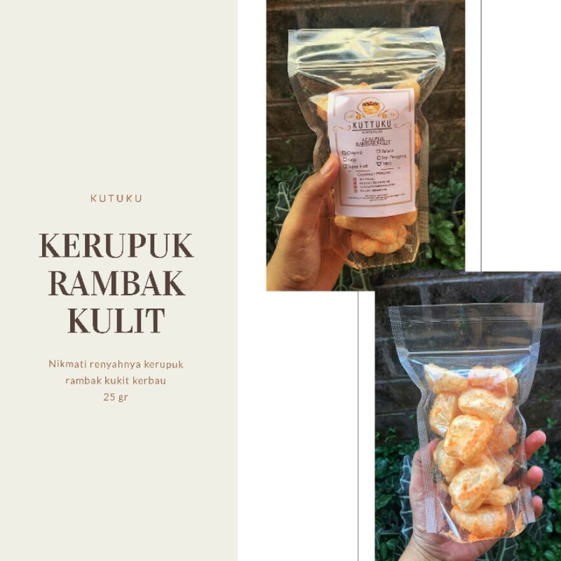 KERUPUK RAMBAK KULIT KERBAU 25GR