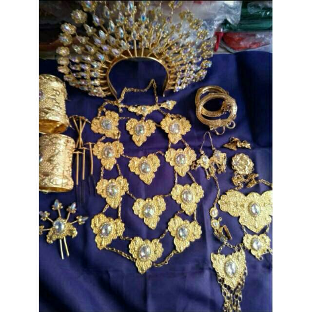 1 set Aksesoris Mahkota pengantin bugis Makassar