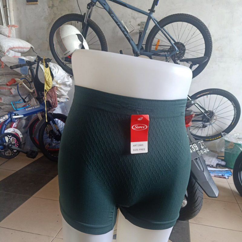 Sorex CD art 2865 celana dalam wanita segi empat seamless rajut boxer L