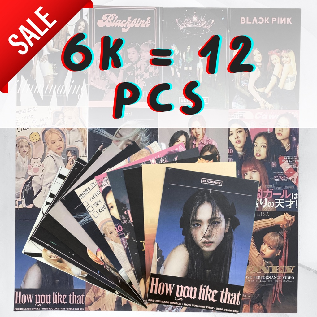 12 Pcs KPOP Wallpaper Sticker Aesthetic Custom Dekorasi Dinding BTS Blackpink Treasure Twice EXO NCT