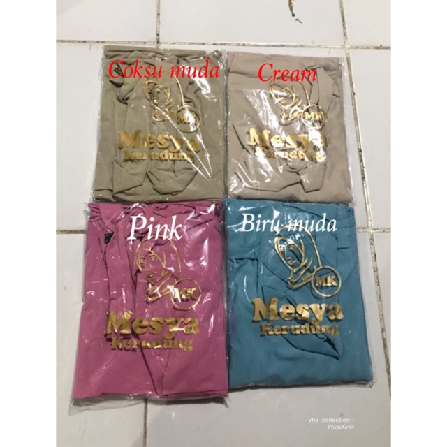 MESYA | Khimar AISYAH STANDAR TALI (masker/cadar)