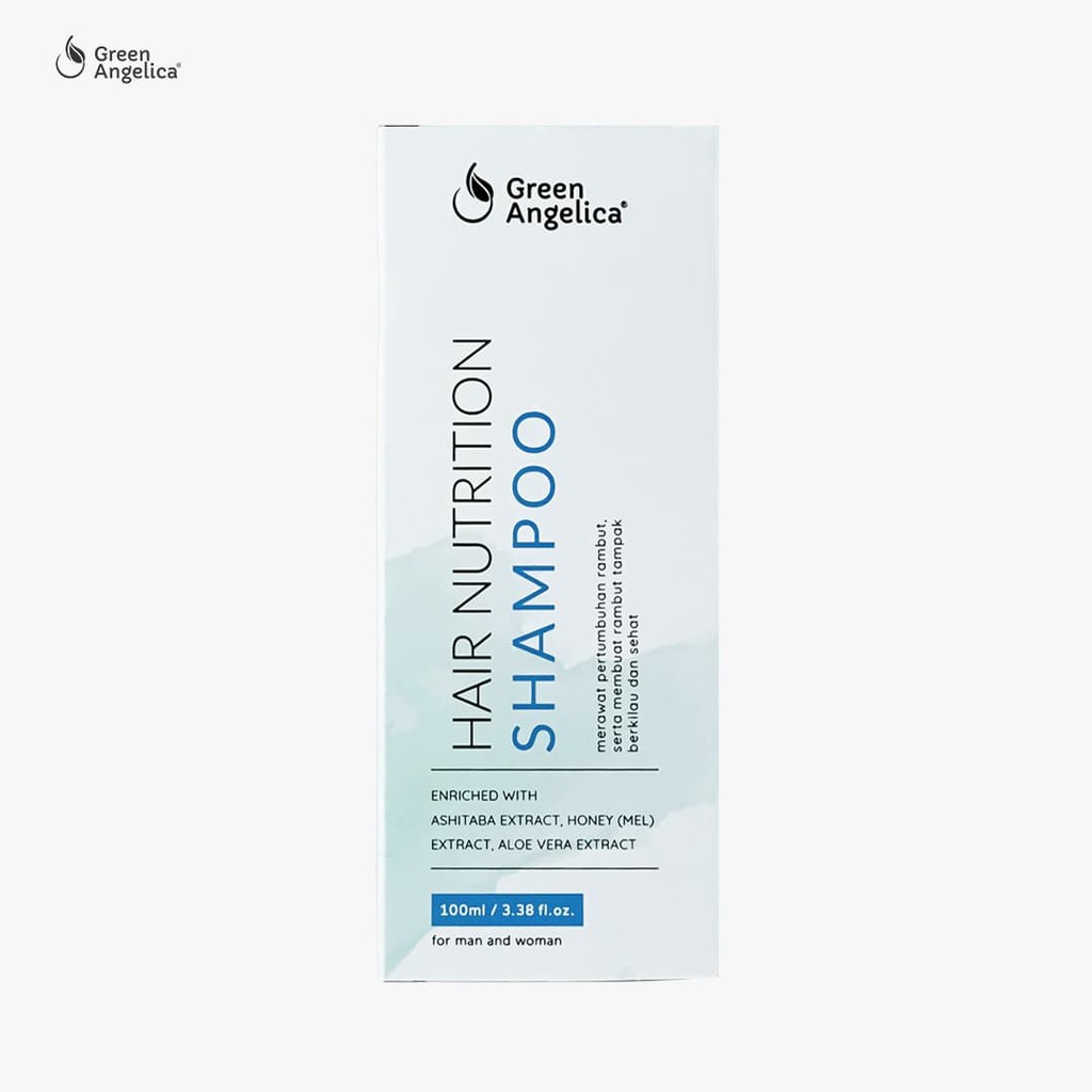 Green Angelica Hair Nutrition Shampoo Rambut Rontok Lepek dan Berketombe BPOM 100 ml-4