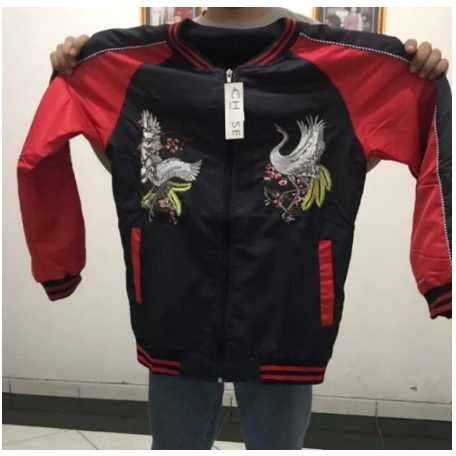 JAKET JACKET SUKAJAN IMPORT BURUNG BANGO JEPANG STYLE HARAJUKU MURAH MERIAH