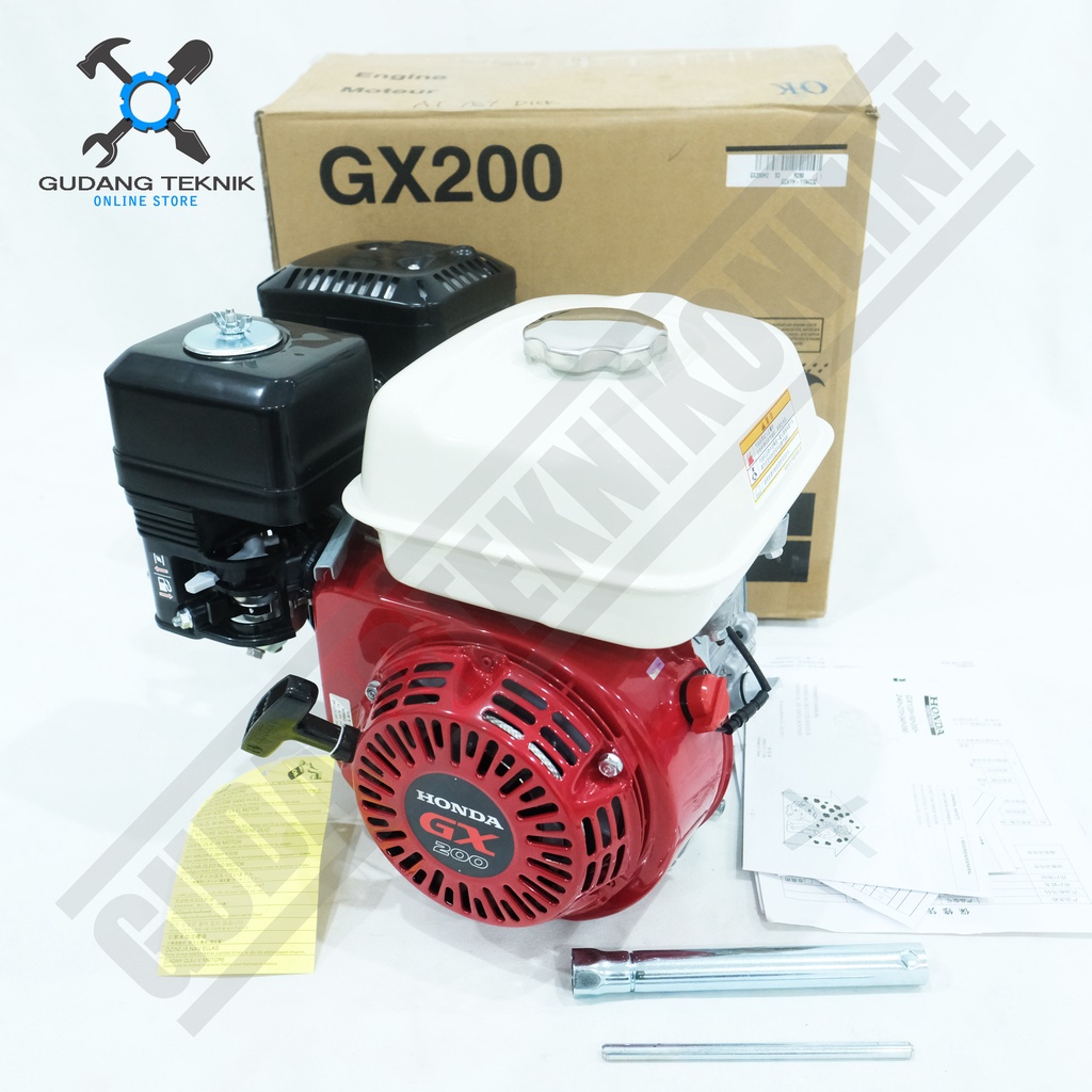 Engine HONDA GX200 6.5Hp / Mesin Penggerak GX 200 HONDA - Engine Penggerak Gasoline Bensin JIALING