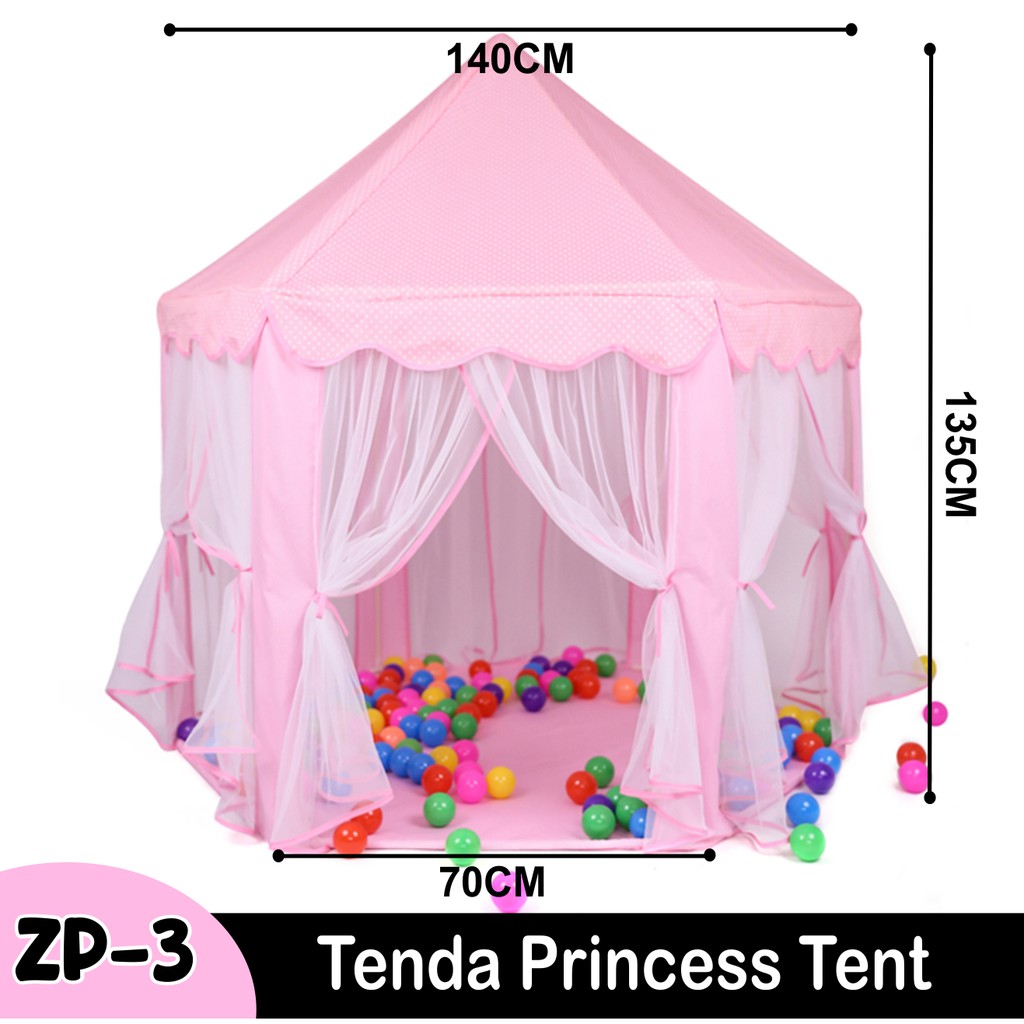 Tenda Anak Tenda Mainan Anak Princess Model Rumah Indoor Outdoor Portable