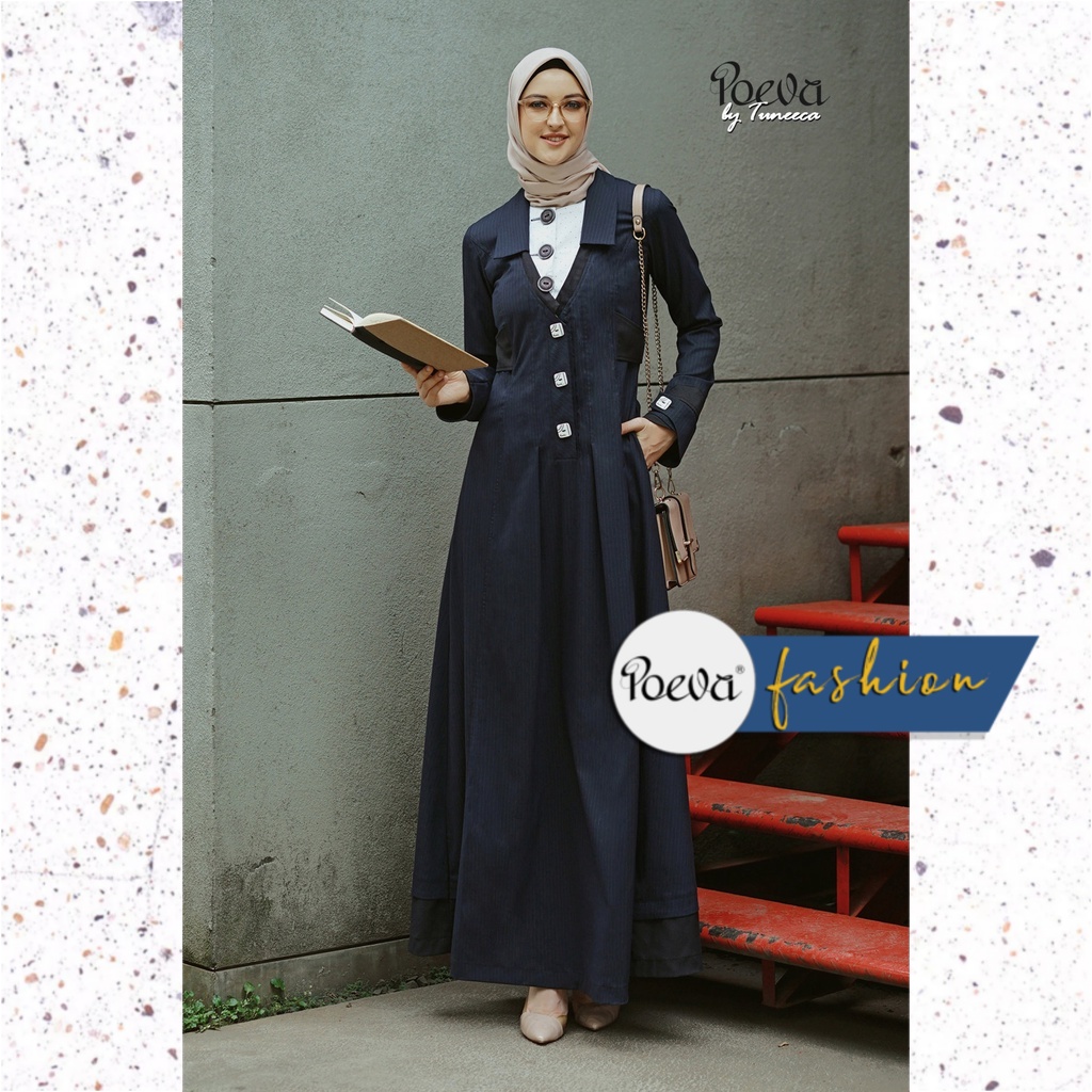 Baju Wanita / Baju Kerja Wanita / Baju Kantor Wanita / Gamis Wanita POEVA Xena