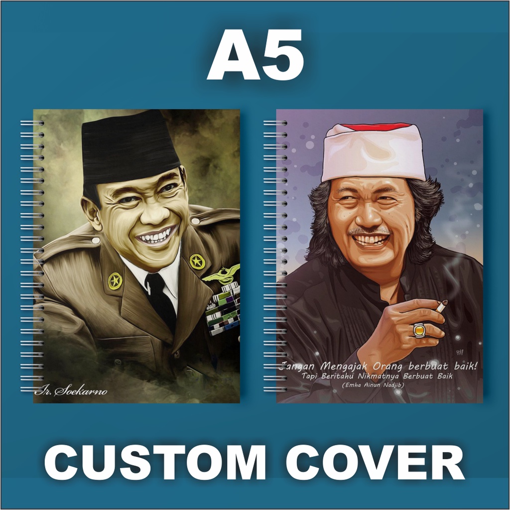 

buku sepiral A5 cover suka2