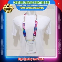 

CUSTOM LANYARD ID PRINTING 2,5cm( PAKET LENGKAP EXCLUSIVE ).