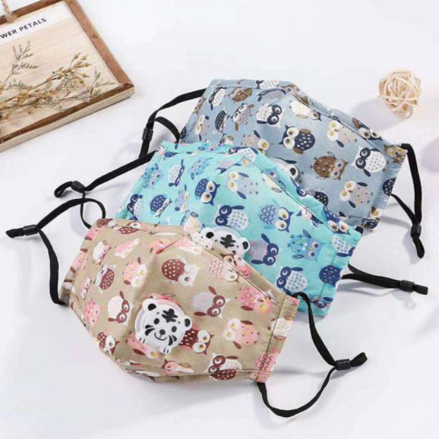 Masker Anak dengan Filter PM2.5 - Kids Valve Mask with Filter