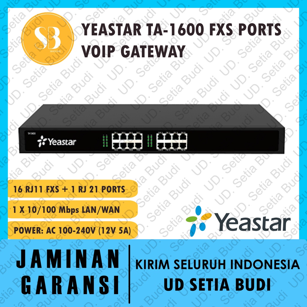 Yeastar TA1600 FXS Ports VoIP Gateway