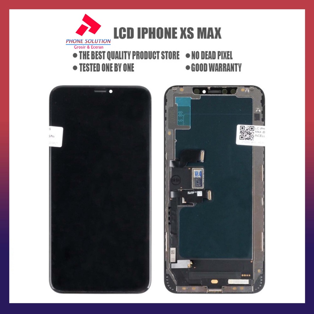 LCD Iphone XS MAX Fullset Touchscreen Original 100% // Supplier LCD Iph - Garansi 1 Bulan