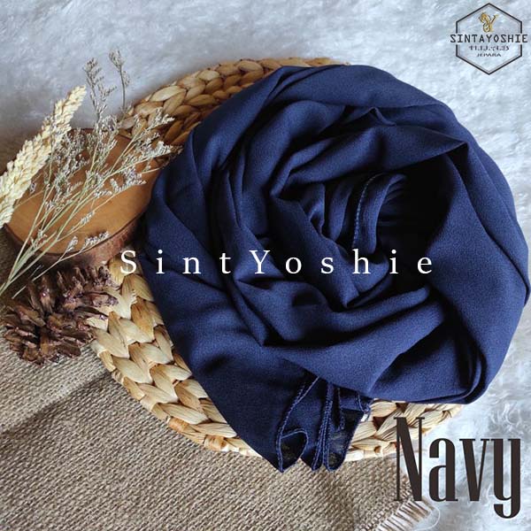 180X75 PASHMINA TALI DIAMOND ITALIANO PREMIUM QUALITY-NAVY