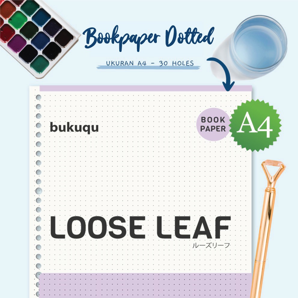 A4 Bookpaper Loose leaf  DOTTED by Bukuqu