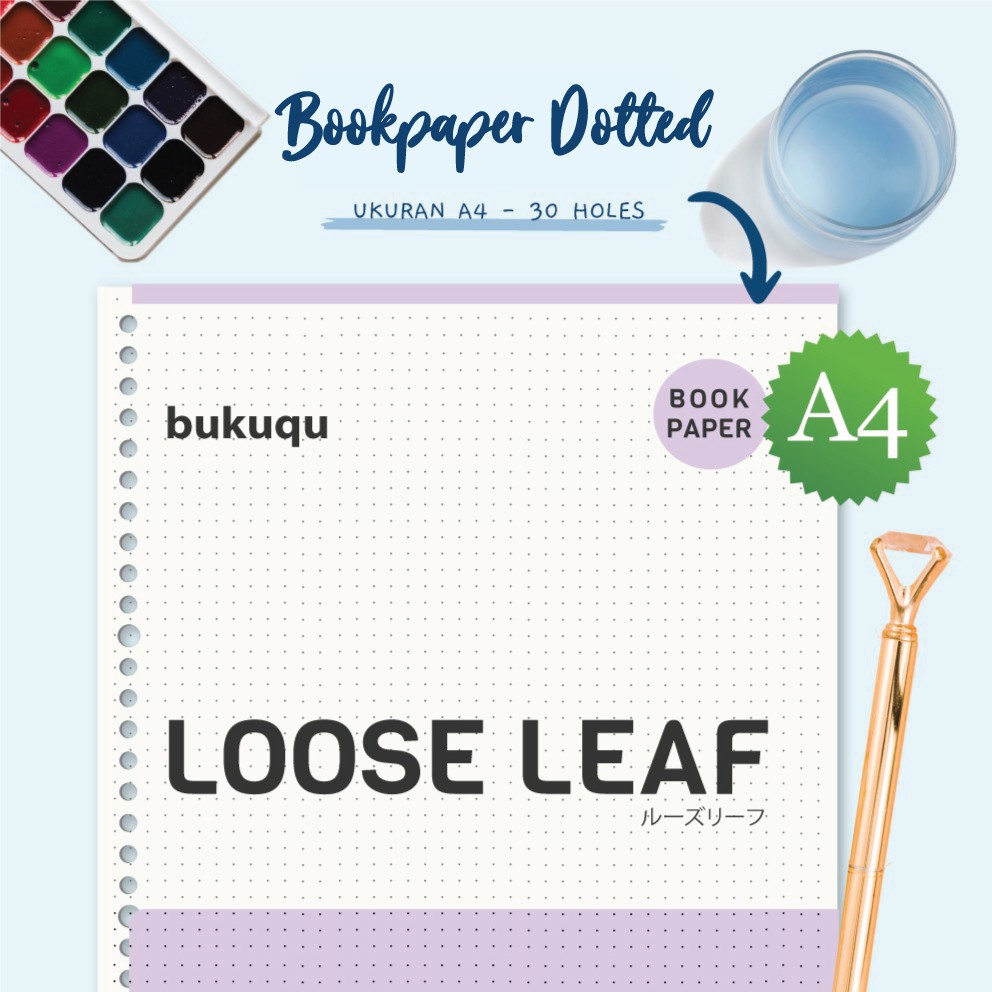 

MRH1 A4 Bookpaper Loose leaf DOTTED by Bukuqu