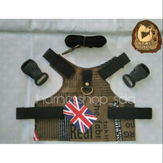 Tali tuntun / harness rompi / harnes untuk musang dan otter.