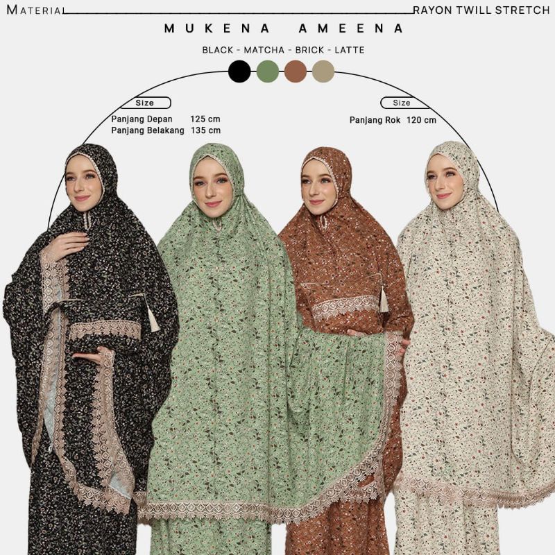 Mukenah Rania Mukena Dewasa Motif Terbaru 2021 Bahan Viscose Premium Adem Nyaman By Mukena Rhayanh R