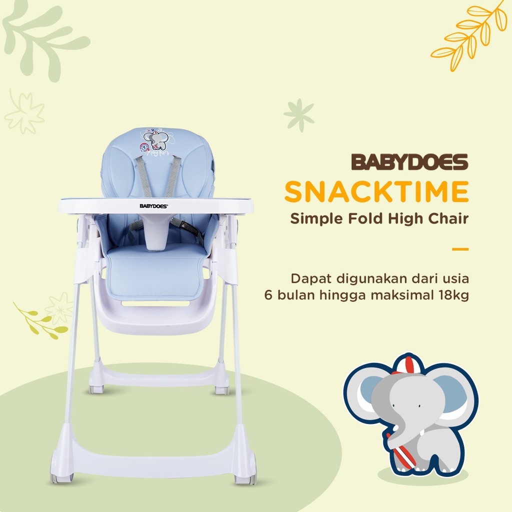 Babydoes Highchair CH 60910 Snacktime Kursi Makan Bayi