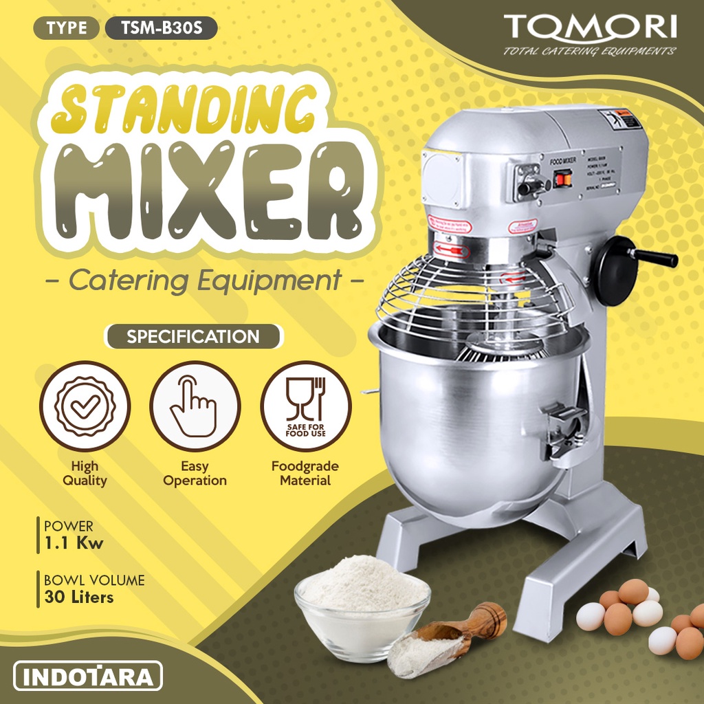 TOMORI Stand Mixer  Mixer Roti TSMB30S