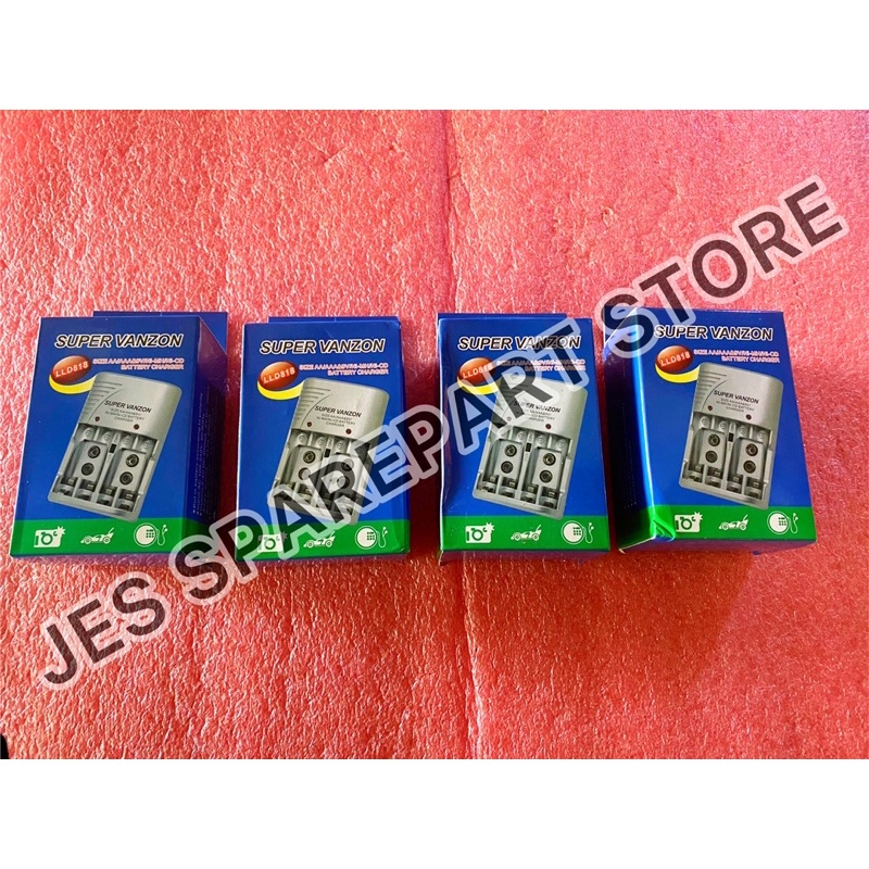 CHARGER BATERAI SUPER VANZON AA AAA &amp; 9V