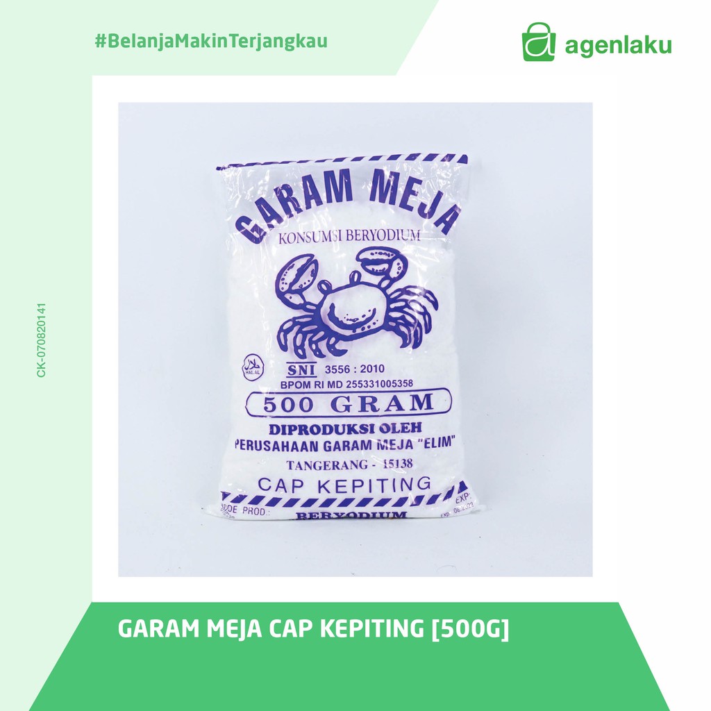 Garam Meja Cap Kepiting [500g]
