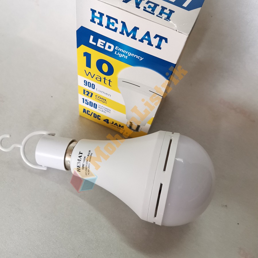 Lampu LED Magic AC/DC Emergency HEMAT 10W 10Watt Bohlam Led Emergency 10W