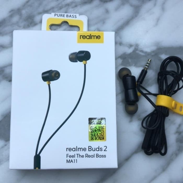 HEADSET HANDSFREE REALME MA-11 PURE BASS EARPHONE REALME MA11