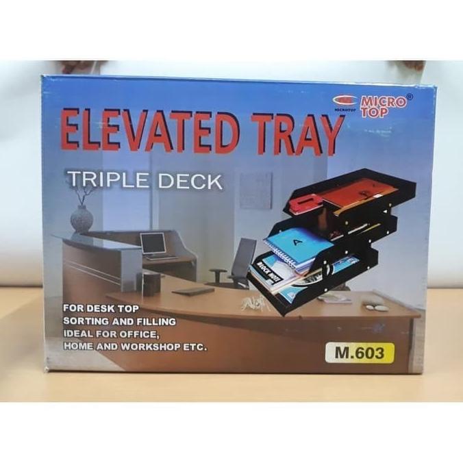 

Office & Stationery | Document Organizer | Letter Tray 3 Tier Micro Top Microtop M603 | Best Seller