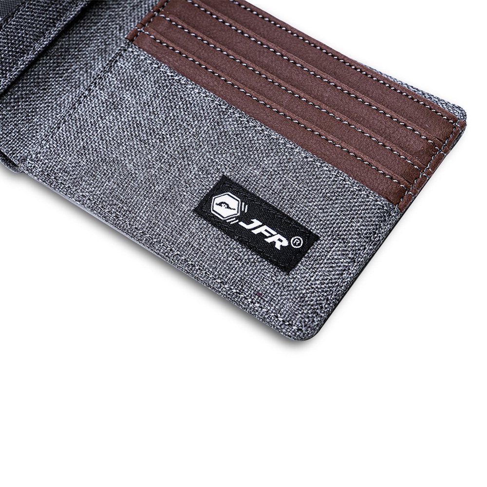 JFR Fashion Dompet Pria Bahan Kulit Canvas JP43 Strand Series-2