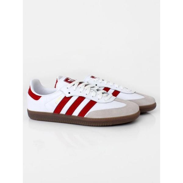 red and white adidas samba