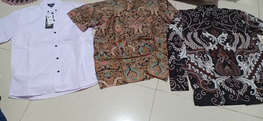 Bswart Batik Hrb026 Kenongo Hem Pendek Padi Pekalongan M L Xl Batik Pria Murah Modern Grosir
