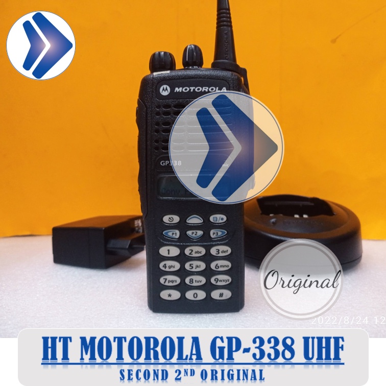 Ht Bekas SECOND Motorola Gp338 Uhf 403-470mhz ORIGINAL