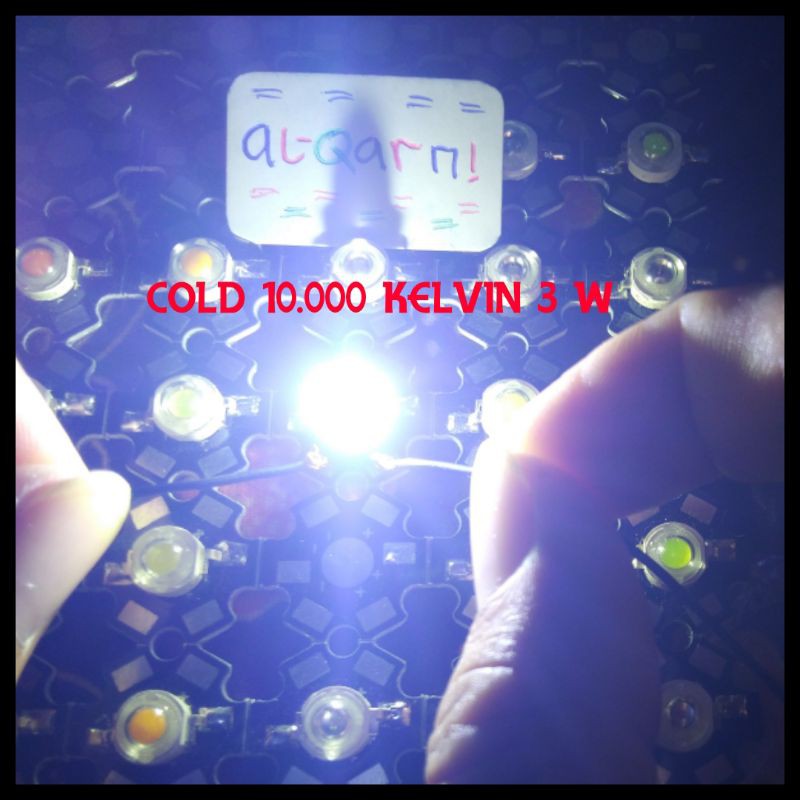 led hpl 3 watt cold white 10.000kelvin parled aquascape high power led