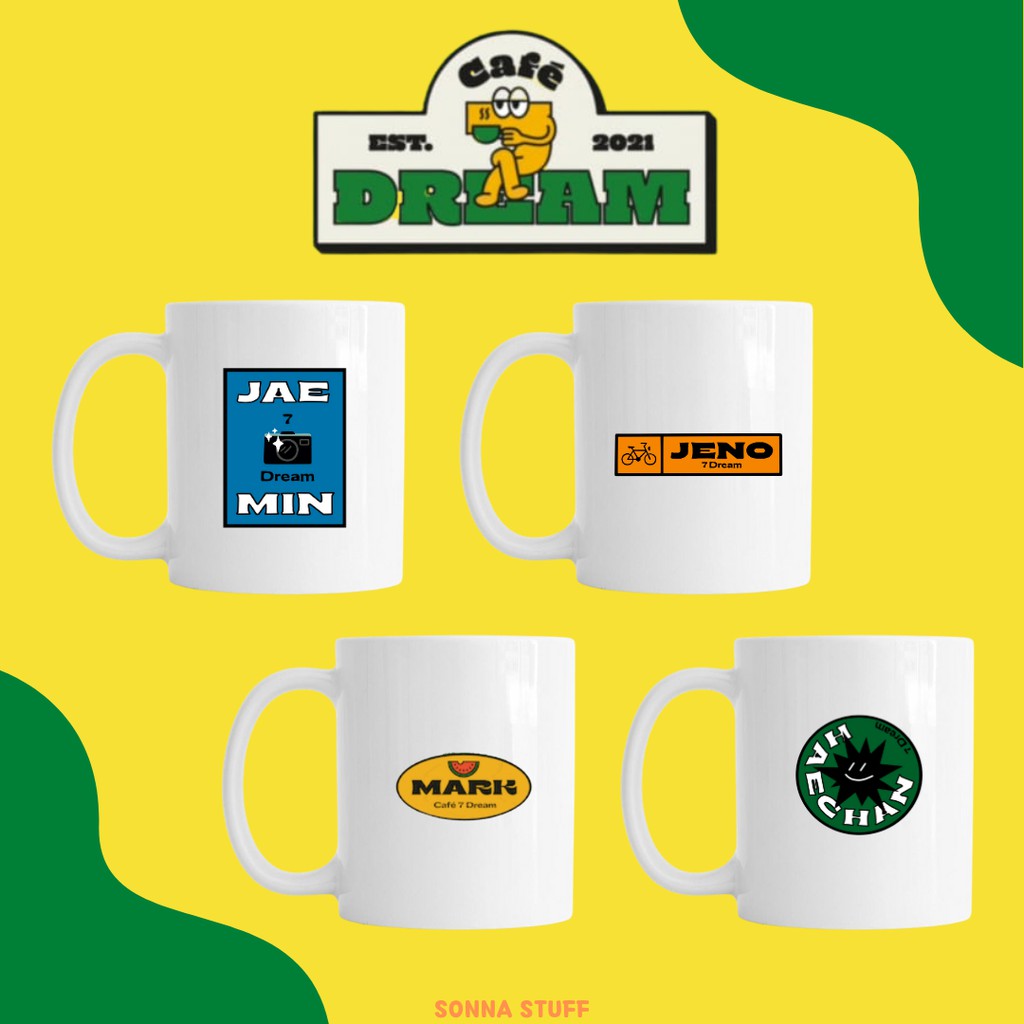 MUG CAFE 7 DREAM NCT DREAM | GELAS CAFE 7 DREAM NCT DREAM FANKIT MERCH