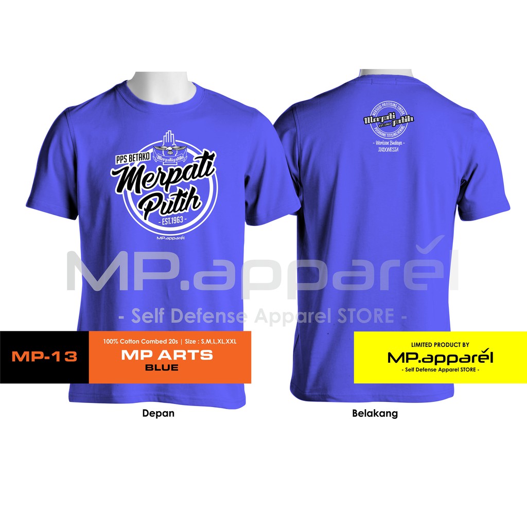 Jual Kaos Silat Merpati Putih MP13 Biru Muda