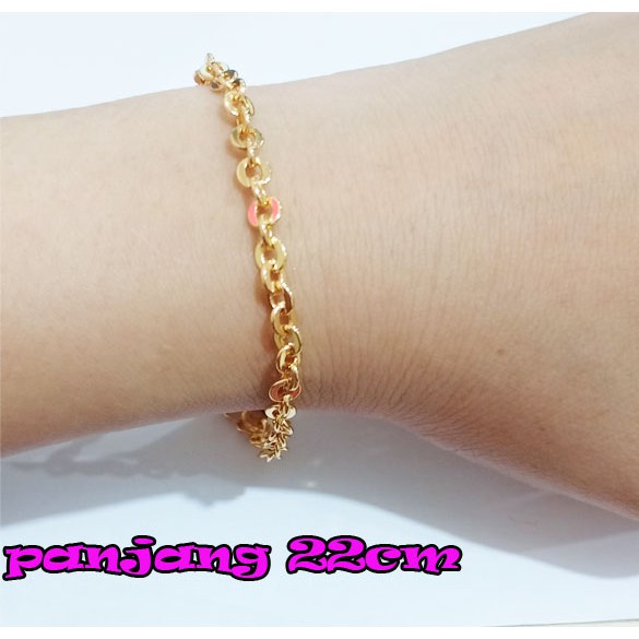 gelang tangan wanita perhiasaan xuping gold 24k