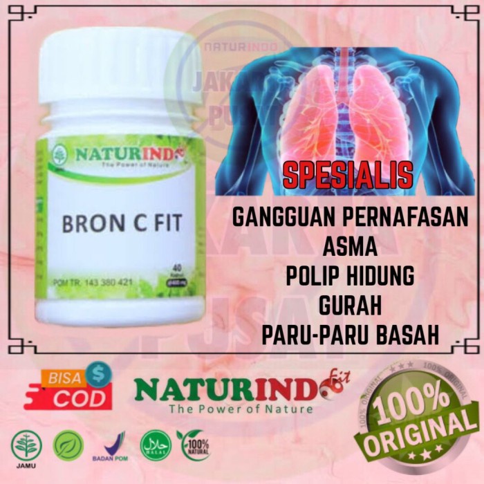 

Herbal bron c fit naturindo (spesial pernafasan) - BRON C FIT (BERKUALITAS)
