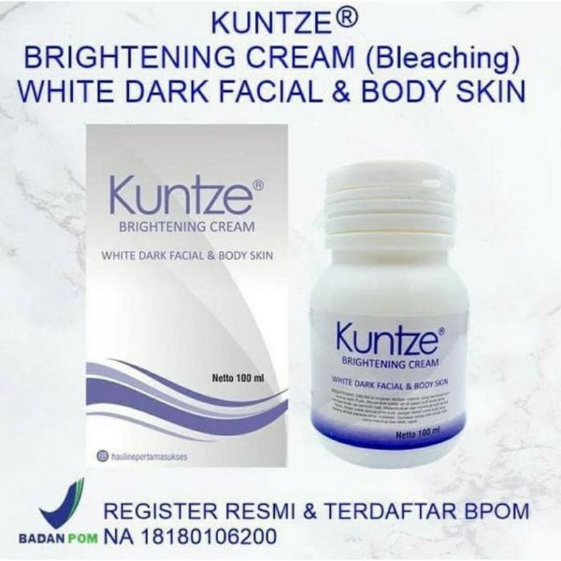 KUNTZE // Cream Kuntze Pemutih Badan original Bpom