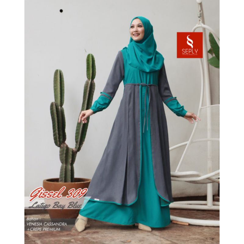 GISSEL 308 LATIGO BAY BLUE GAMIS SEPLY TERBARU GAMIS ETHICA TERBARU 2021