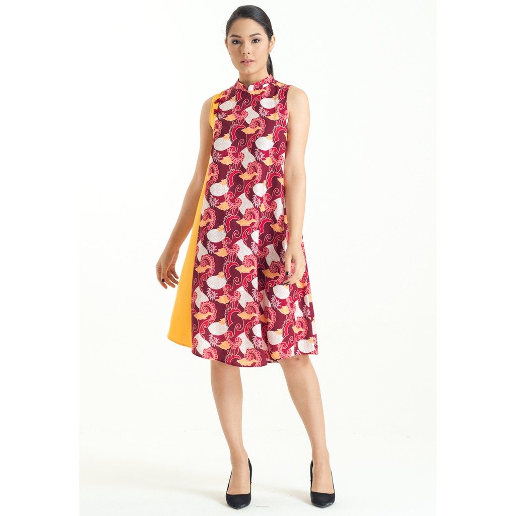 DRESS SL COTTON PRINT/SS192-19