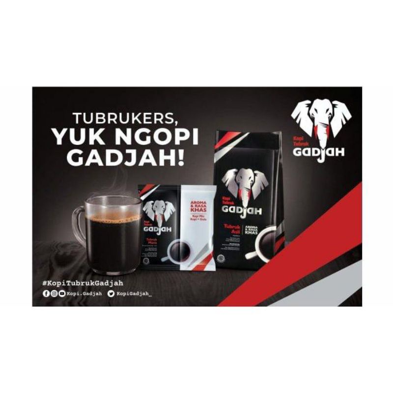 Kopi Tubruk Gajah Tubruk Manis 240gr ( Isi 10 Pcs)