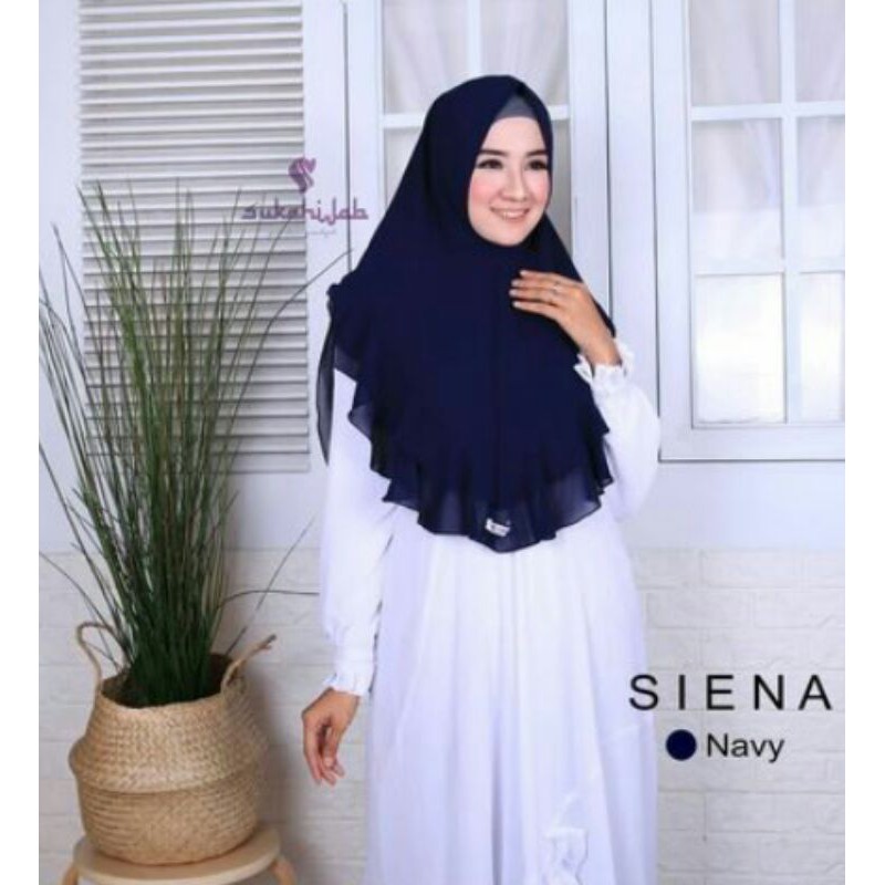 Sukahijab khimar siena navy