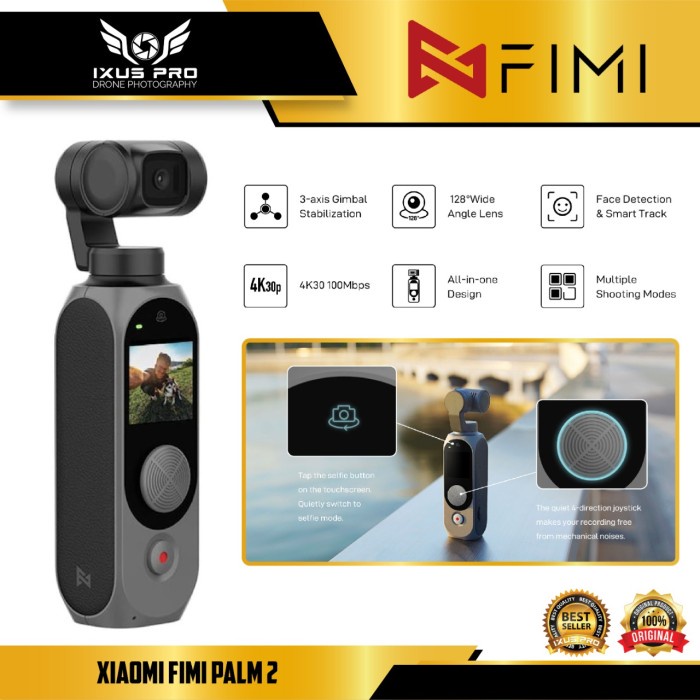 {adenastore} FIMI PALM 2 FPV Gimbal Camera Upgraded 4K - UNIT ONLY Diskon