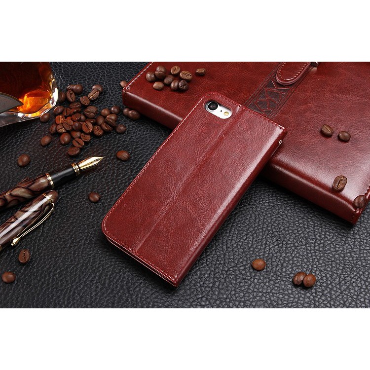 FLIP COVER WALLET iPhone 5 5s SE 6 6s 7 - 7 Plus Case Cover Flipcase Kulit Dompet Leather