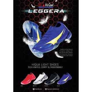  Sepatu Badminton Hiqua Leggera  Original Hi  Qua  Shopee 