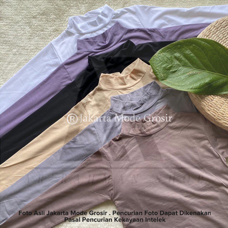 TERMURAH MANSET KAOS WANITA /  Manset Baju muslim / inner wanita muslim / Manset turtleneck / inner badan COD