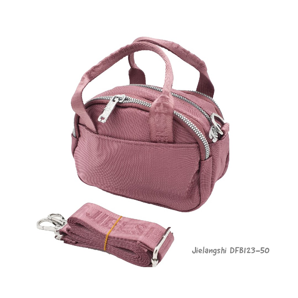 Tas Jielangshi KVS DF123-50/ Tas 2In 1 Selempang dan Jinjing/ Tas Wanita Import Kanvas Polyester